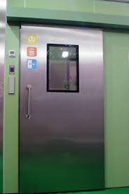 Нержавеющая дверь с прямоугольным стеклом