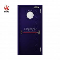 Дверь противопожарная eis 60 ДОП-01-EIS-60 ДП102 однопольная остекленная с антипаникой