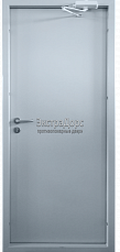 Противопожарная дверь дымогазонепроницаемая серая
