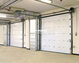 Секционные подъемные противопожарные ворота с автоматикой