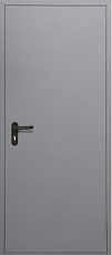 Герметичная противопожарная дверь правая темно-серая