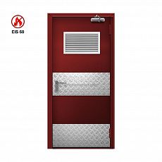 Дымогазонепроницаемая дверь ei 60 однопольная ДГ-01-EI-60 ДП104 глухая с решеткой