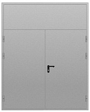 Дверь противопожарная с фрамугой двупольная