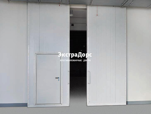 Промышленные раздвижные противопожарные ворота