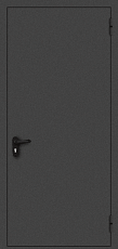 Огнестойкая дверь с шумоизоляцией черная с порошковым напылением