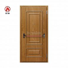 Противопожарная дверь EI 30 ДГ-01-EI30 ДП12 однопольная глухая с МДФ с антипаникой