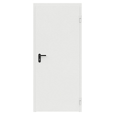 Герметичная огнестойкая дверь правая белого цвета