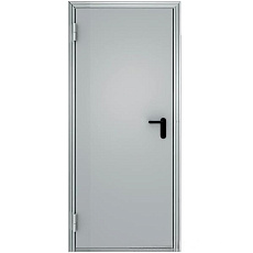 Дверь противопожарная металлическая без порога однопольная