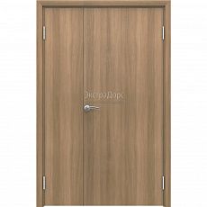 Противопожарная дверь EI 30 полуторная с выпадающим порогом и МДФ